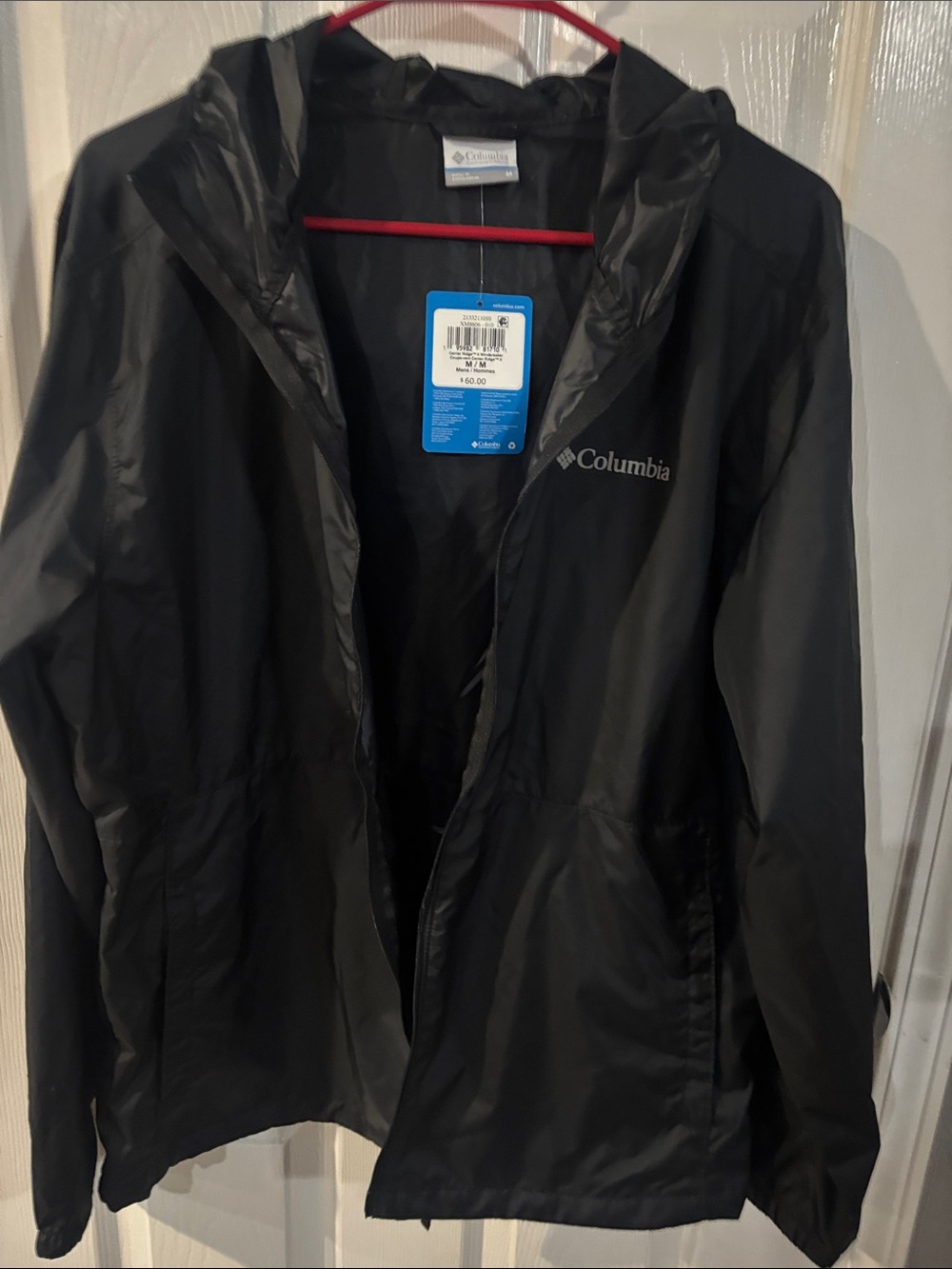 Columbia Women's Black Hooded Rain Shell Jacket